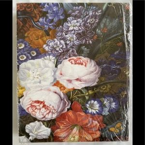 Stationary Boxed Set 24 Paper Sheets & 24 Envelopes Rose Purple Floral Gift Nice